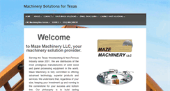 Desktop Screenshot of mazemachinery.com