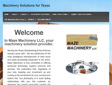 Tablet Screenshot of mazemachinery.com